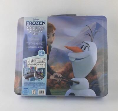 Frozen Movie Deluxe Activity Set with Metal Carrying Case all Ages Holiday Gift