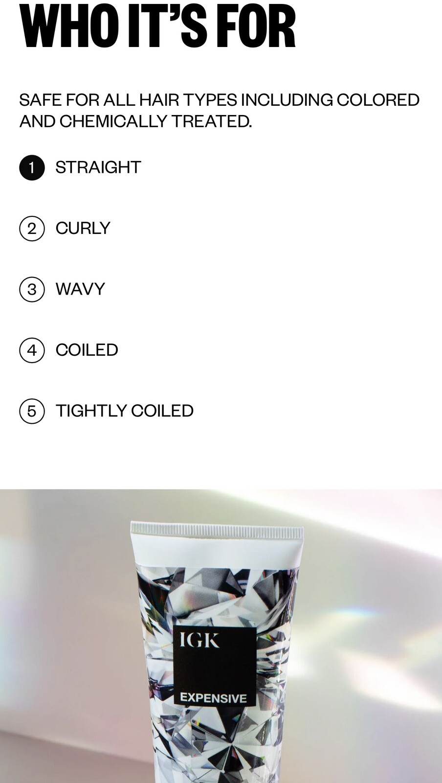 IGK EXPENSIVE HIGH SHINE GLOSS TREATMENT