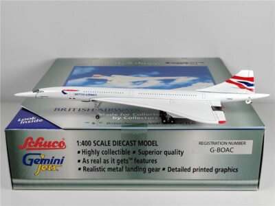 (On Sale)1:400 Gemini Jets British Airways Concord G-BOAC Diecast Aircraft Model