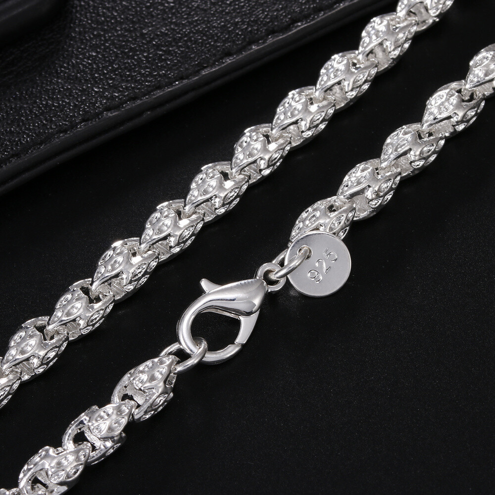 925 Sterling Silver 50/60cm Faucet Chain Necklace Men Jewelry Gift | eBay