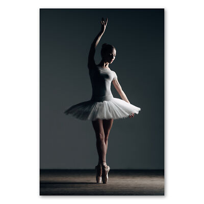 Postereck 0872 Poster Leinwand Ballerina, Tutu Tanz Musik Sport Ballett Klassik