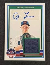 Coy James 2023 Panini Stars & Stripes AUTO PATCH #/200 GAME WORN/USED #SM-CJ