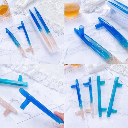 Nonstick Tray Handle Silicone Mold Unique Crystal Handles Resin Casting