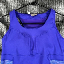 Athleta Tank Top Shirt Womens Medium Blue Sleeveless Active Workout Casual Gym