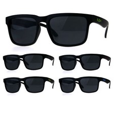 Kush Mens Rectangular Keyhole Sport Plastic Agent Sunglasses