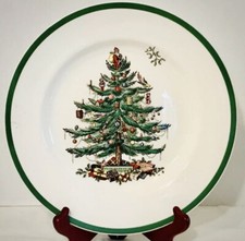 Spode Christmas Tree 10.5" dinner plate Set Of 4 New S3324-A21