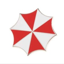 Resident Evil Umbrella Corporation Embroidered Logo Metal Badge Brooch Pin US083