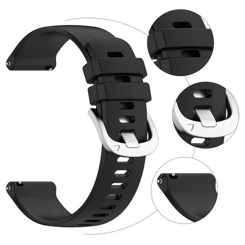 Silicone Strap Sport Watch Bands for Huawei Watch GT5 Pro /GT5/GT4(Black 22MM) - Afbeelding 12 van 12