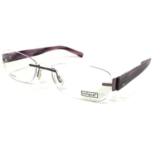 Inface Eyeglasses Frames if 1500D-205 Purple Rectangular Rimless 52-17-135