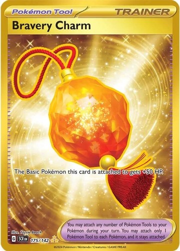 Pokemon Bravery Charm 175/142 Stellar Crown Near Mint