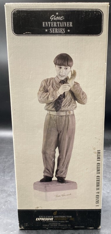 Vintage 1988 Great Entertainer Series The Three Stooges Moe Howard Figure w/Box