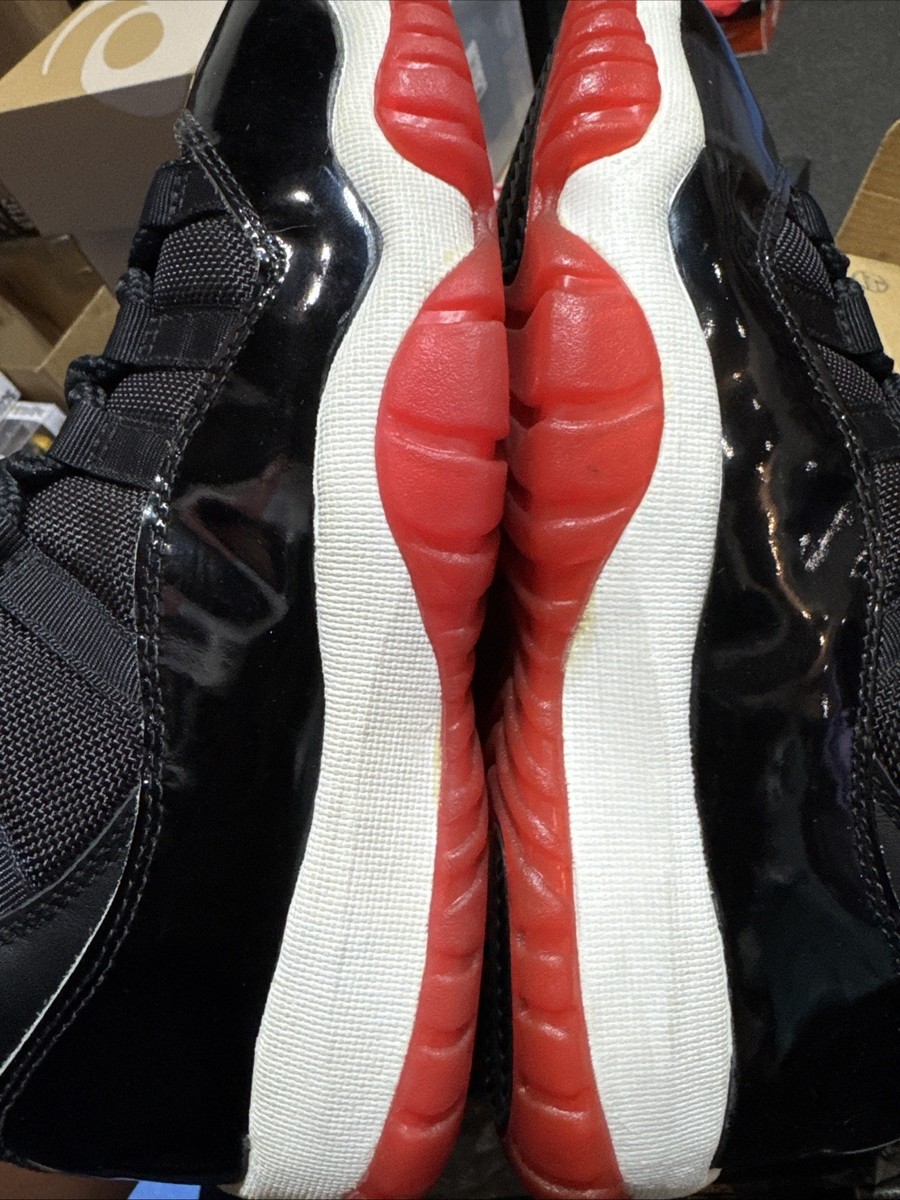 1996 Nike Air Jordan 11 Black True Red-White 130245-062 Us 7.5 DS