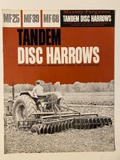 Massey-Ferguson MF 25 39 68 Tandem Disc Harrow Vintage Brochure Original MINT 63