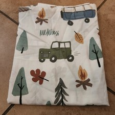 NEW Pottery Barn Kids Road Trip Standard Pillowcase RV Camp Fire Jeep Trailer