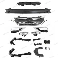 13PC For CR-V 2015 2016 Grille Mesh Fog lights Bezel Bumper Reinforcement Kit