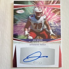 2025 SAGE High Series Football Jack Nelson Autograph #A-JN2 Wisconsin