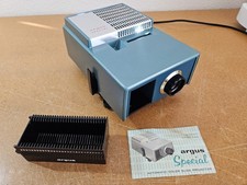 Argus Special 515 Automatic Slide Projector 35mm  127 slides w/tray