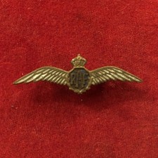 vintage Royal Air Force sweetheart brooch king crown WW2 era.