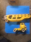 Vintage tonka car carrier 1970s Semi truck.Yellow