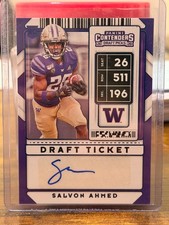 2020 PANINI CONTENDERS DRAFT PICKS SALVON AHMED ROOKIE TICKET AUTO DOLPHINS
