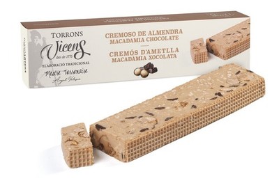 Vicens Agramunt's Torrons - Creamy Caramelized Almond Macadamia & Chocolate 300g