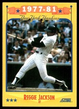 Reggie Jackson 1988 Score #502 Yankees MLB READ FREE SHIPPING AutographDen