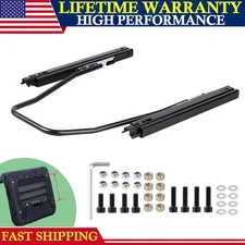 1x Black Seat Slider Seat Mounting Track Assembly Kit For NRG Sparco Universal