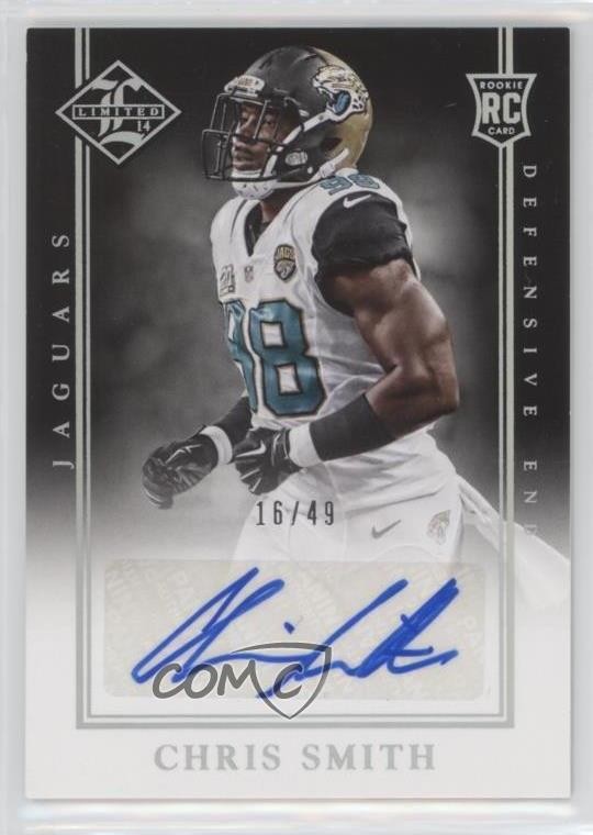 2014 Limited Signatures Silver Spotlight 16/49 Chris Smith Rookie Auto RC 0f6