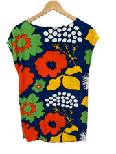 Marimekko For Target Top Blouse Tunic Dress Womens Sz XS Bright Designer Floral