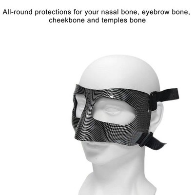 Intense Sports Activities Carbon Fiber Face Mask Adjustable Nose Protector