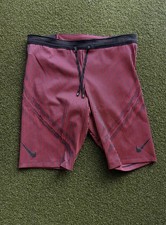 Nike AeroSwift Men's Dri-FIT ADV Running 1/2 Length Tights Red Sz L FN3369-015