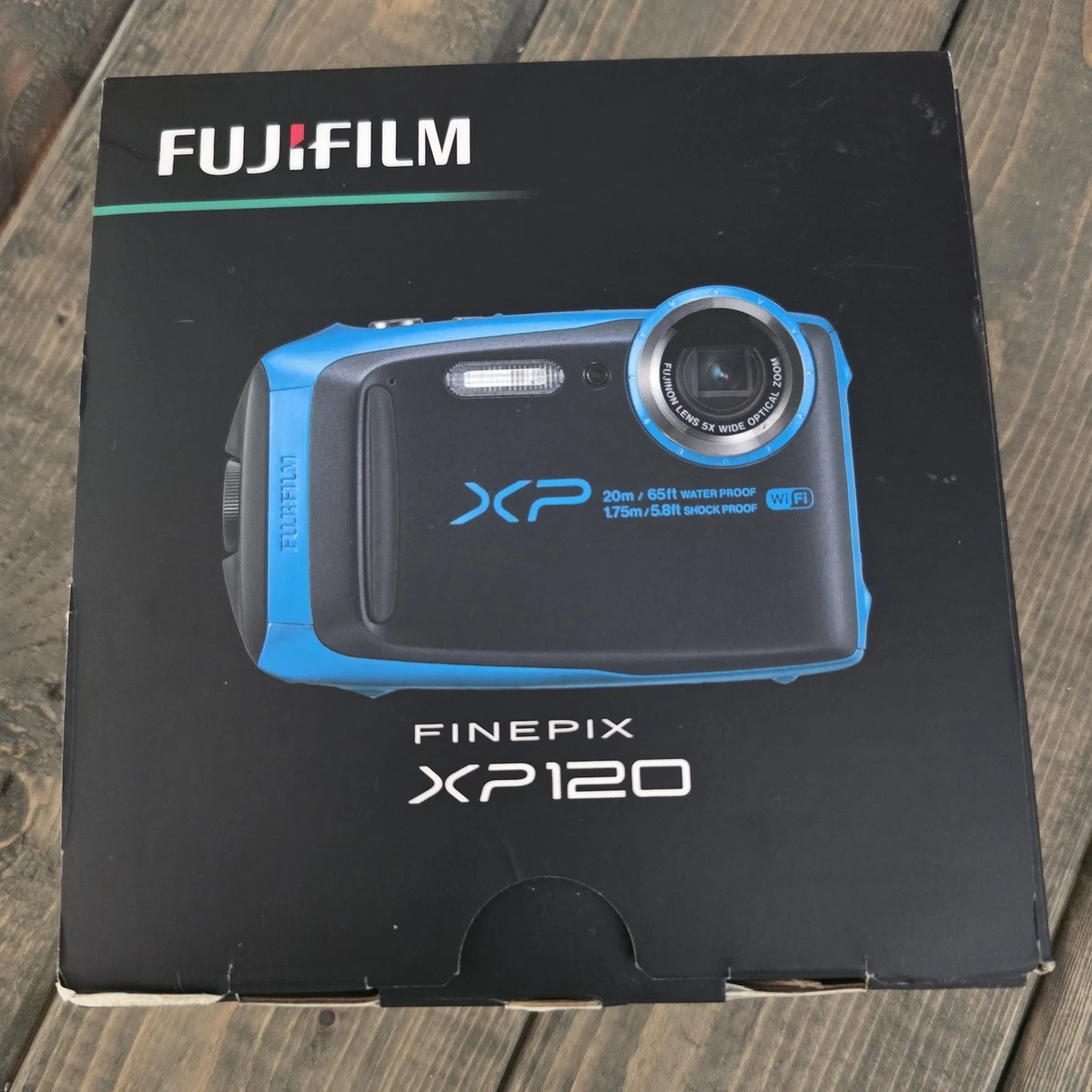 【美品】FUJI FILM FinePix XP120 BLUE Fujifilm Finepix XP120 Digital Camera with 16.4 Megapixels and 5x