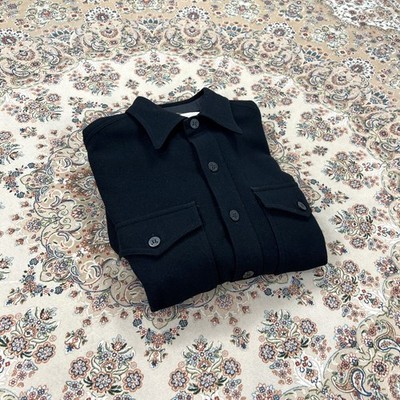S+, Size M] At Last & Co Butcher Products Heavy Wool Shirt Black