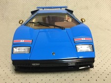 Kyosho 1/18 Lamborghini Countach LP500S Blue Diecast Model New Opened