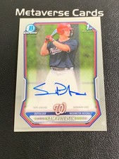 2026 Bowman Chrome Sam Petersen 1st Auto Washington Nationals