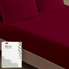 MAYFAIR LINEN Twin XL Fitted Sheet Only - 100 Egyptian Cotton 600 Thread Count