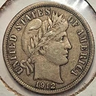 1912-D Barber Dime - Full "LIBERTY"
