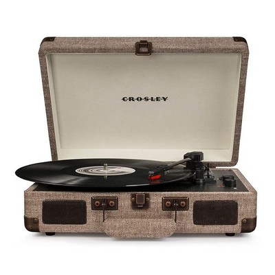Audio & Hi-Fi - Crosley: Cruiser Plus Deluxe Portable Turntable (Havana)- Now Wi