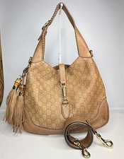   Auth Vintage Gucci Large Jackie 1961 Leathe...