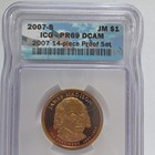 2007-S James Madison Presidential $1 Proof ICG PR 69 Dollar Coin — photo 1