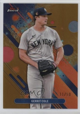 2025 Topps Finest Common Gold Refractor /50 Gerrit Cole #92 pe8