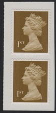 GB Security Machin Stamps U2983 2x1st ex Book PM18. MCIL NoYr. May2009 MINT MNH