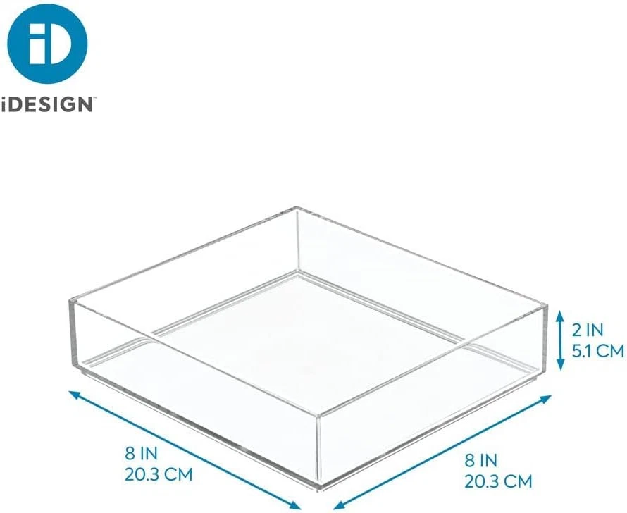 iDesign Decorative Countertop Vanity Tray Organizer for Large, Large - Image 3 of 4