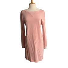 Old Navy Pink Long Sleeve Crew Neck Sweatshirt Dress size Medium