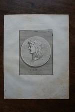 EURIPILE . PORTRAIT, ENGRAVED BY PICART, ORIGINAL ENGRAVING FROM 1731