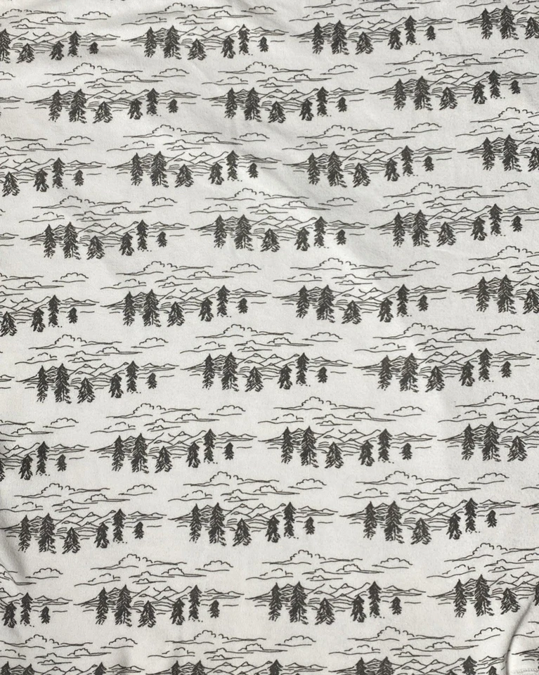 Manta bebé Kate Quinn árbol montaña naturaleza envoltura jersey tejido elástico Lovey Foto 4 de 4