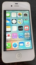 iPhone 4s White Virgin A1387 GSM CDMA 16GB Very Good Used IOS 9.3.5 Brolen