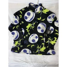 Disney The Nightmare Before Christmas Unisex Large Jack Pullover Black Fleece