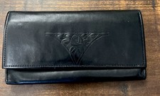 Vintage 80 s ROLFS Women s Wallet Black Leather Bifold Organizer Made In USA