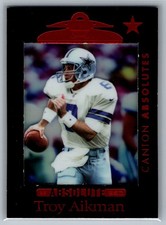 1999 Playoff Absolute - Troy Aikman Canton Absolutes Black #114 - HOF EX